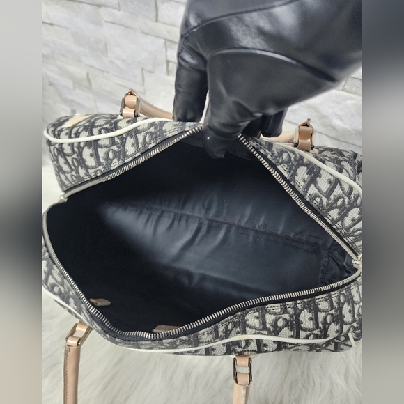 Auth Christian Dior Boston Bowling bag Diorissimo Girly Chic#1 Trotter Bag - Picture 11 of 17